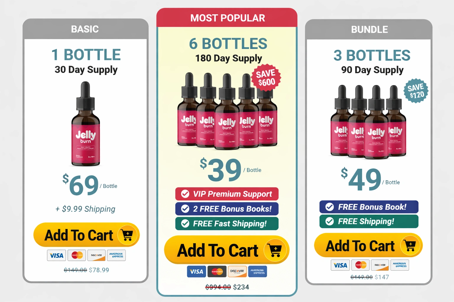 Jelly Burn  Pricing Details